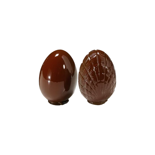 boutique pas cher Moule à Chocolat Oeuf 150mm Lisse Et Strié (x2) Barry 1