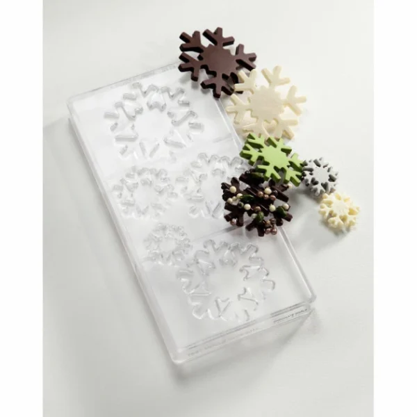 Moule Chocolat 5 Flocons Chocolate World Nouvelle Collection 3
