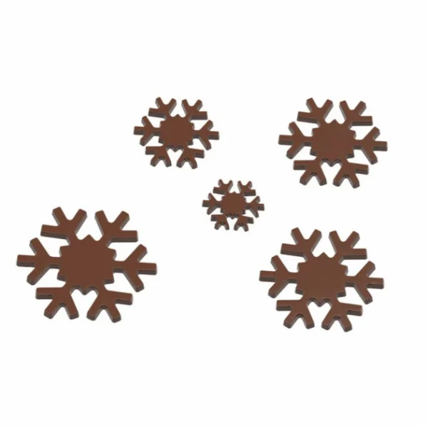 Moule Chocolat 5 Flocons Chocolate World Nouvelle Collection 1