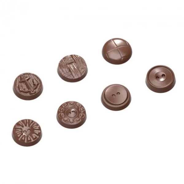 remise en ligne Moule Chocolat Boutons (x21) Chocolate World 1