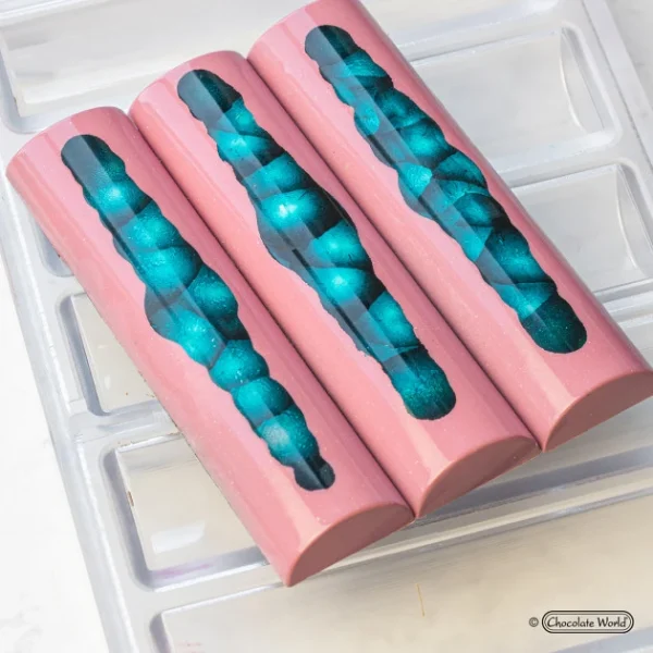 Moule Chocolat Buche Lisse 11,3 X 2,8 Cm (x7) Chocolate World Pas Cher Magasin Soldes 4