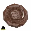 Moule Chocolat Caraque Rose 4,5 Cm (x10) Chocolat Form marque pas cher 5