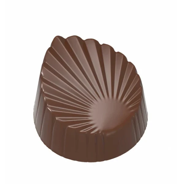 exclusivement disponibles Moule Chocolat Feuille Plissée 33,5mm (x21) Chocolate World 1