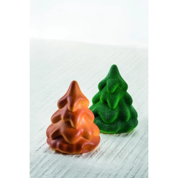 Moule Chocolat Mini Sapin De Noël Ø 9,5 X H 12 Cm (x2) Pavoni Pas Cher soldes France 1