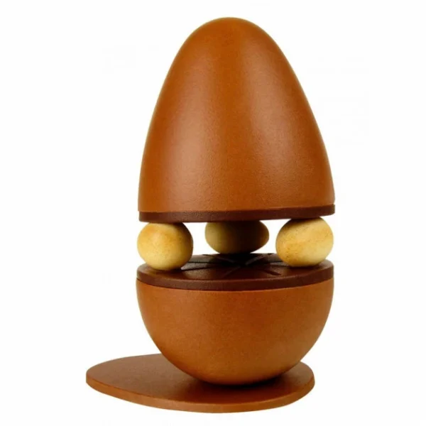 a Prix Discount Moule Chocolat Oeuf Deck 13,5 X 10 Cm X H 16,5 Cm (x2) Pavoni 1