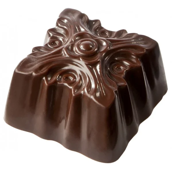 Moule Chocolat Ornement Oriental Carré 30,5mm (x21) Chocolate World économies garanties 1