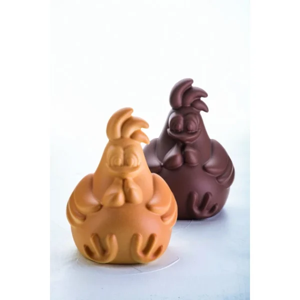 Moule Chocolat Poule Rafael 13,8 X 13,2 Cm X H 18 Cm (x2) Pavoni Acheter 1