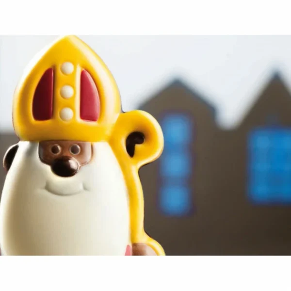 authentiques Moule Chocolat Saint Nicolas 10 Cm (x4) Chocolate World 3