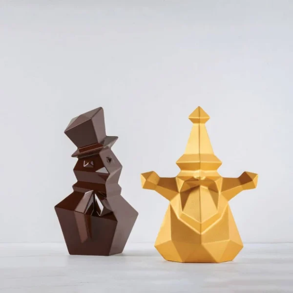 marques de renommée Moule Chocolat Snowman 12,5 X 12,1 X H 20 Cm (x2) Pavoni 3