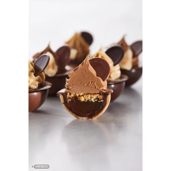 qualité supérieure Moule Chocolat Sphère Aplatie 3 Cm (x24) Chocolate World 4