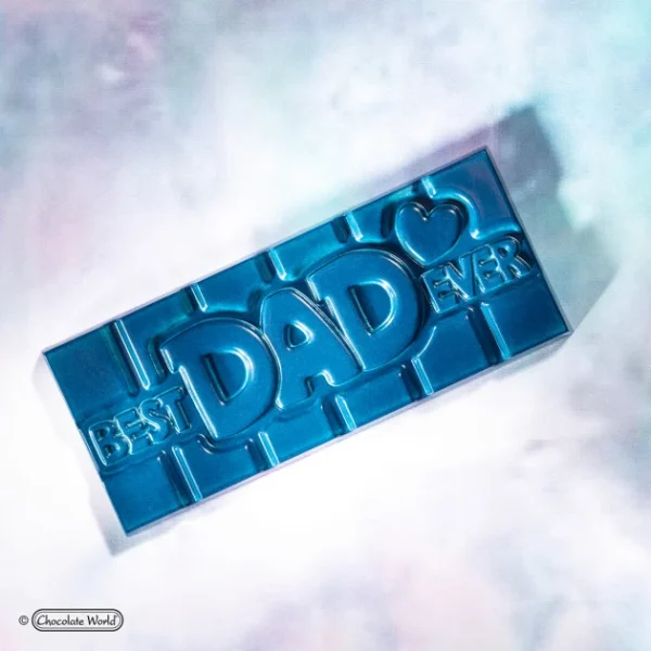 Moule Chocolat Tablette Best Dad Ever (x4) Chocolate World marque pas cher 3