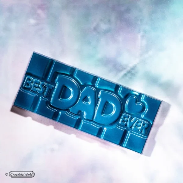 Moule Chocolat Tablette Best Dad Ever (x4) Chocolate World marque pas cher 5