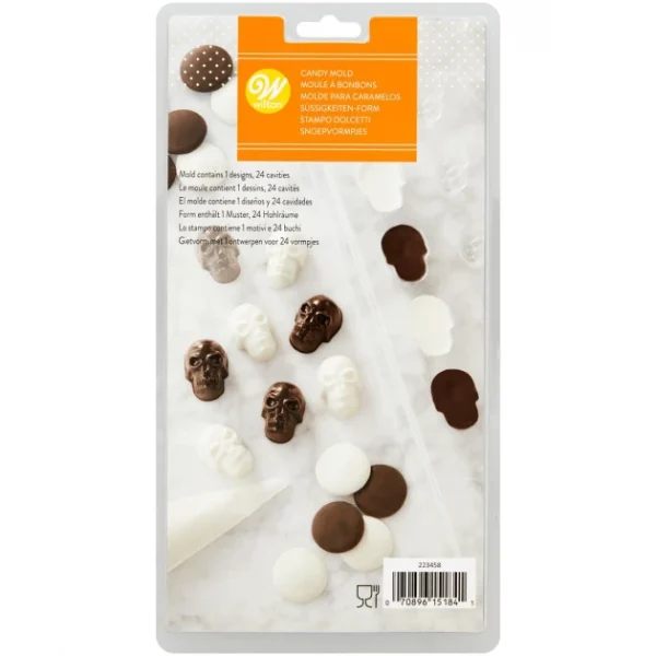 grossiste en ligne Moule Chocolat Tête De Mort Wilton 1