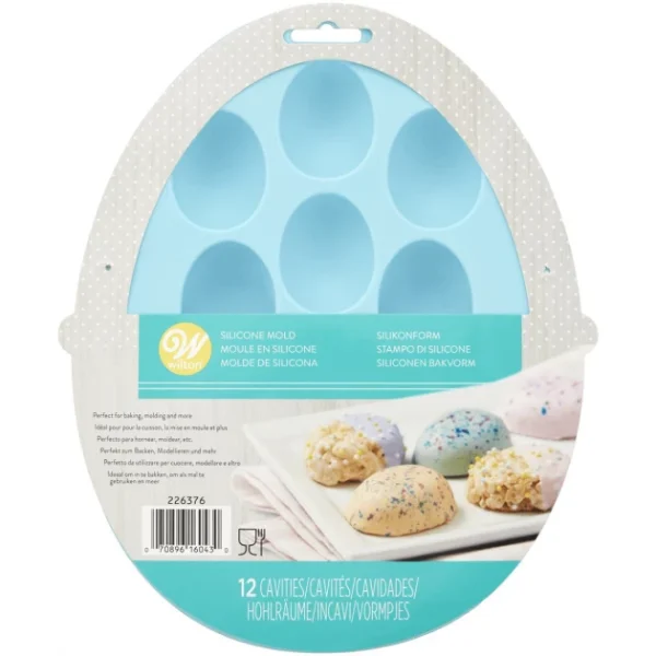 Retour gratuit en magasin. Moule Silicone Demi-œuf 12 Cavités Wilton 1