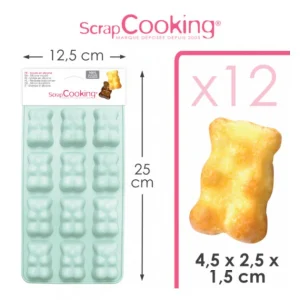 Moule Silicone Ourson Guimauve Chocolat ScrapCooking le grand escompte 6