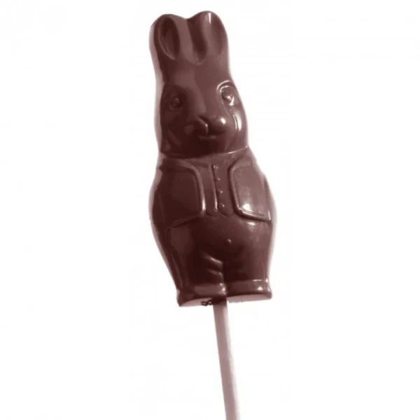 Moule Sucette Chocolat Lapin 74 Mm (x9) Chocolate World à prix d'occasion 1