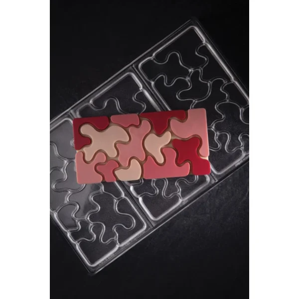 Moule Tablette Chocolat Camouflage 15,4 X 7,7 Cm X H 0,8 Cm (x3) Pavoni grossiste en ligne 3