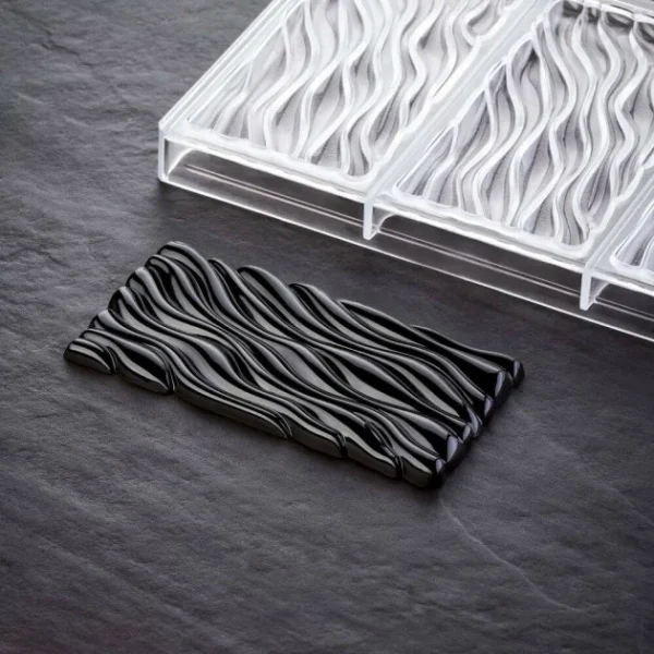 beauté Moule Tablette Chocolat Fluid Vallée 15,4 X 7,7 X H 1,1 Cm (x3) Pavoni 3